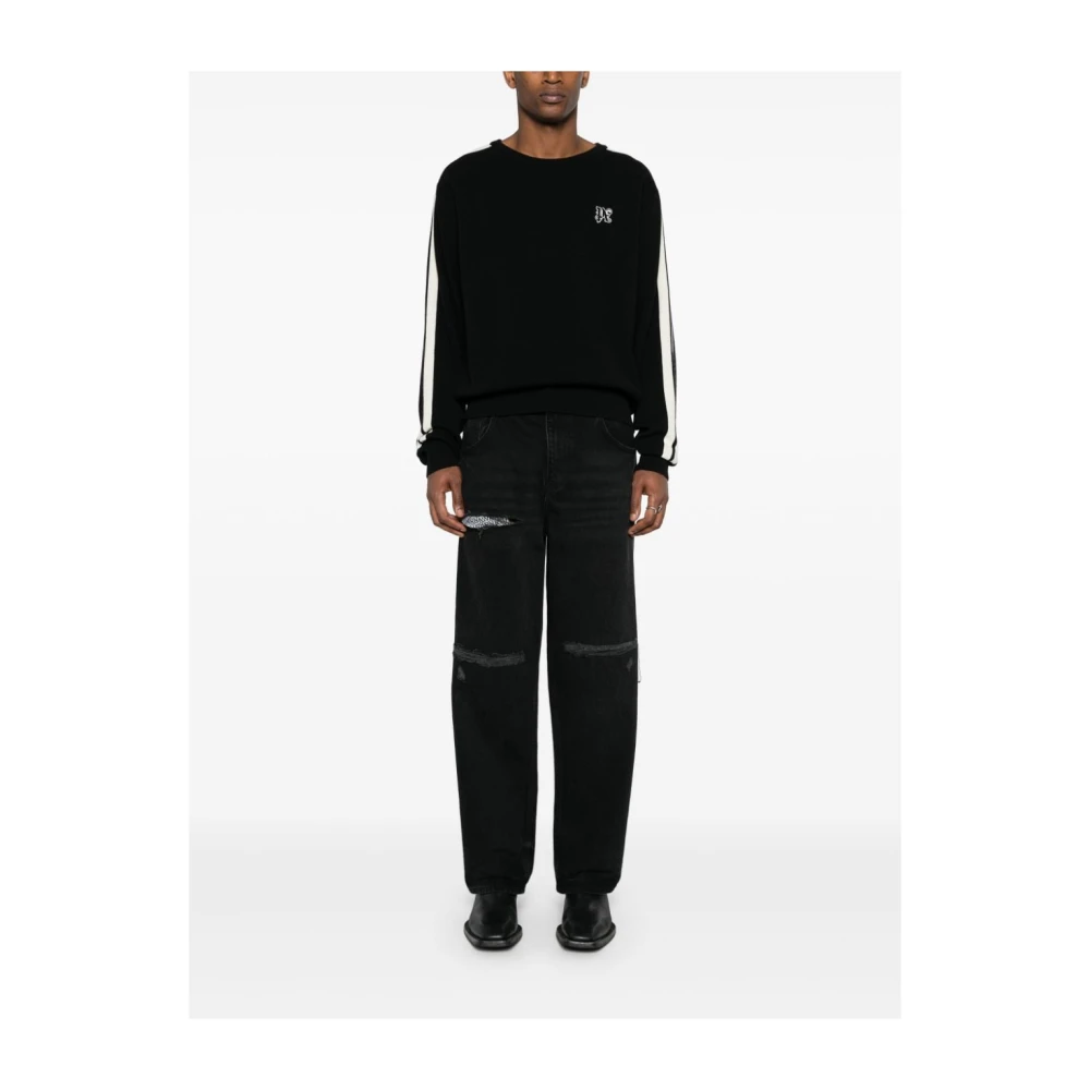 Palm Angels Trendy Sweater Selection Black Heren