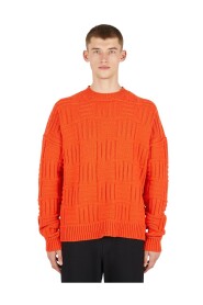 Sweter pomarańczowy Nylon Blend
