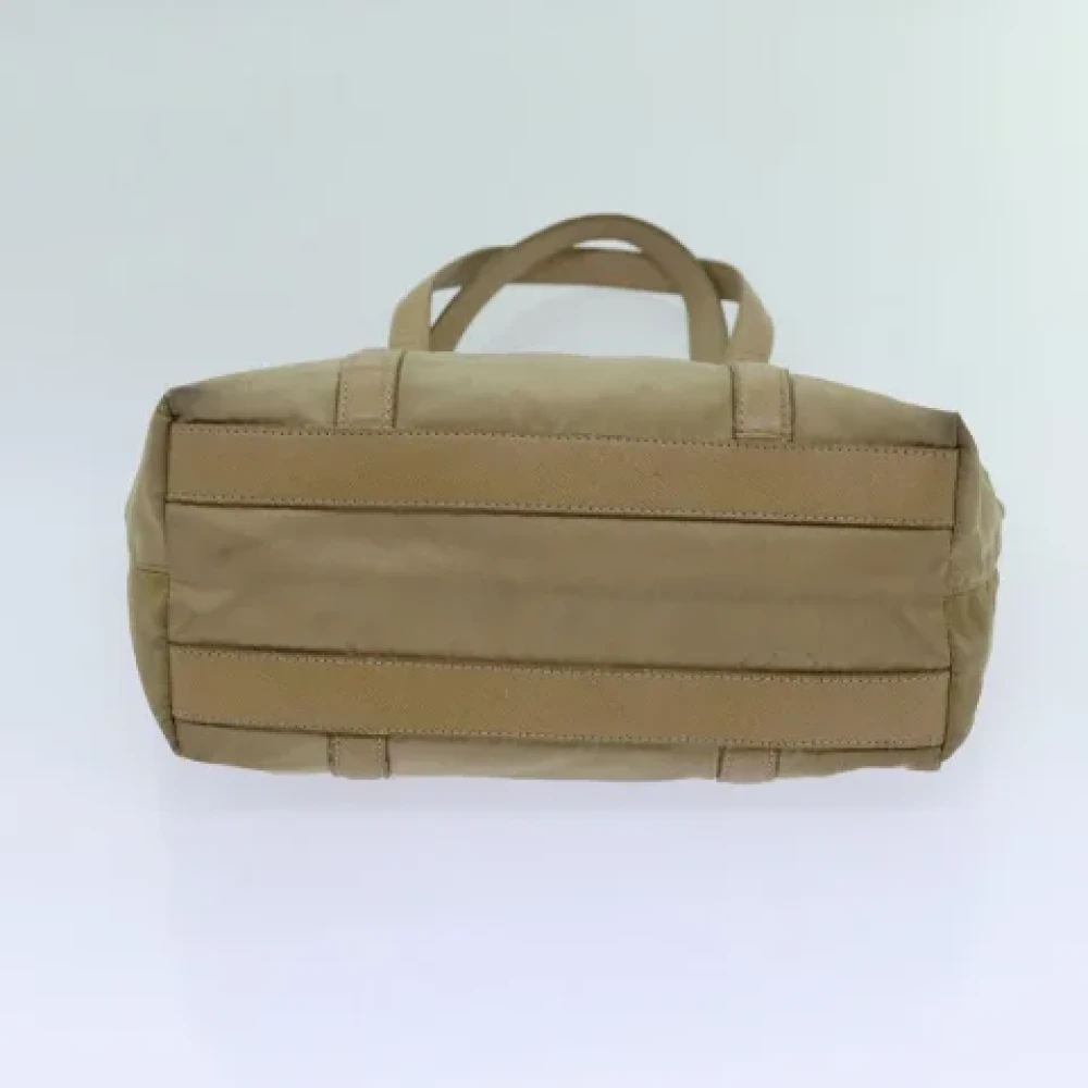 Prada Vintage Pre-owned Nylon totes Beige Dames