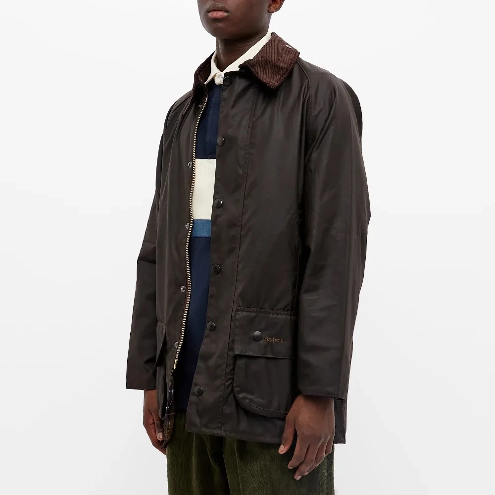 Barbour Waxjas in olijfgroen Green Heren