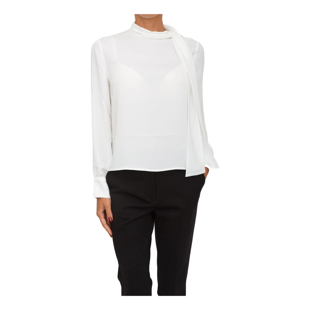 Liu Jo Vit Blus Med Scarf