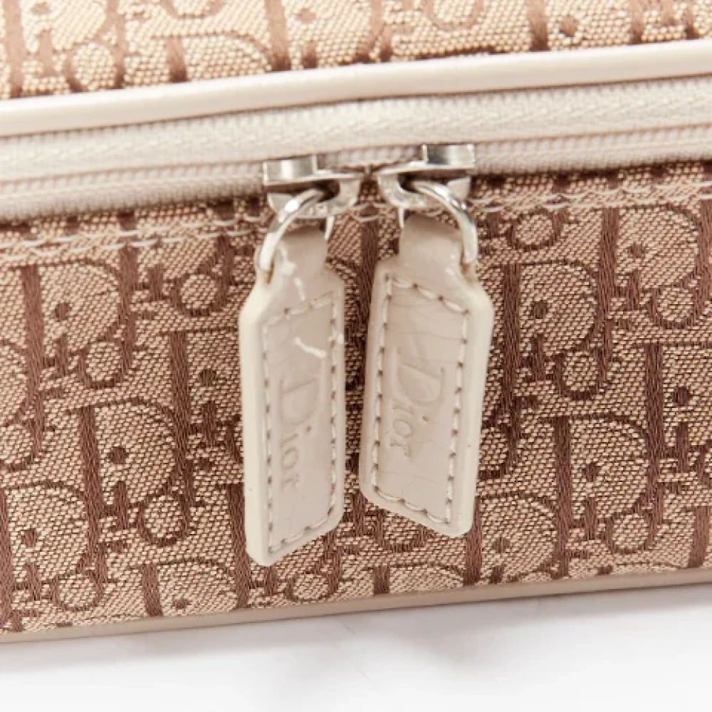 Dior Vintage Pre-owned Fabric handbags Brown Dames