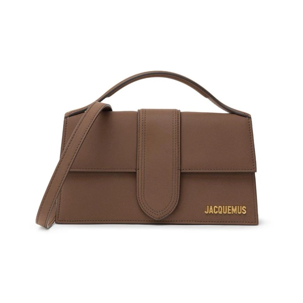 Jacquemus Bruin lederen handtas met bovenhandvat Brown Dames