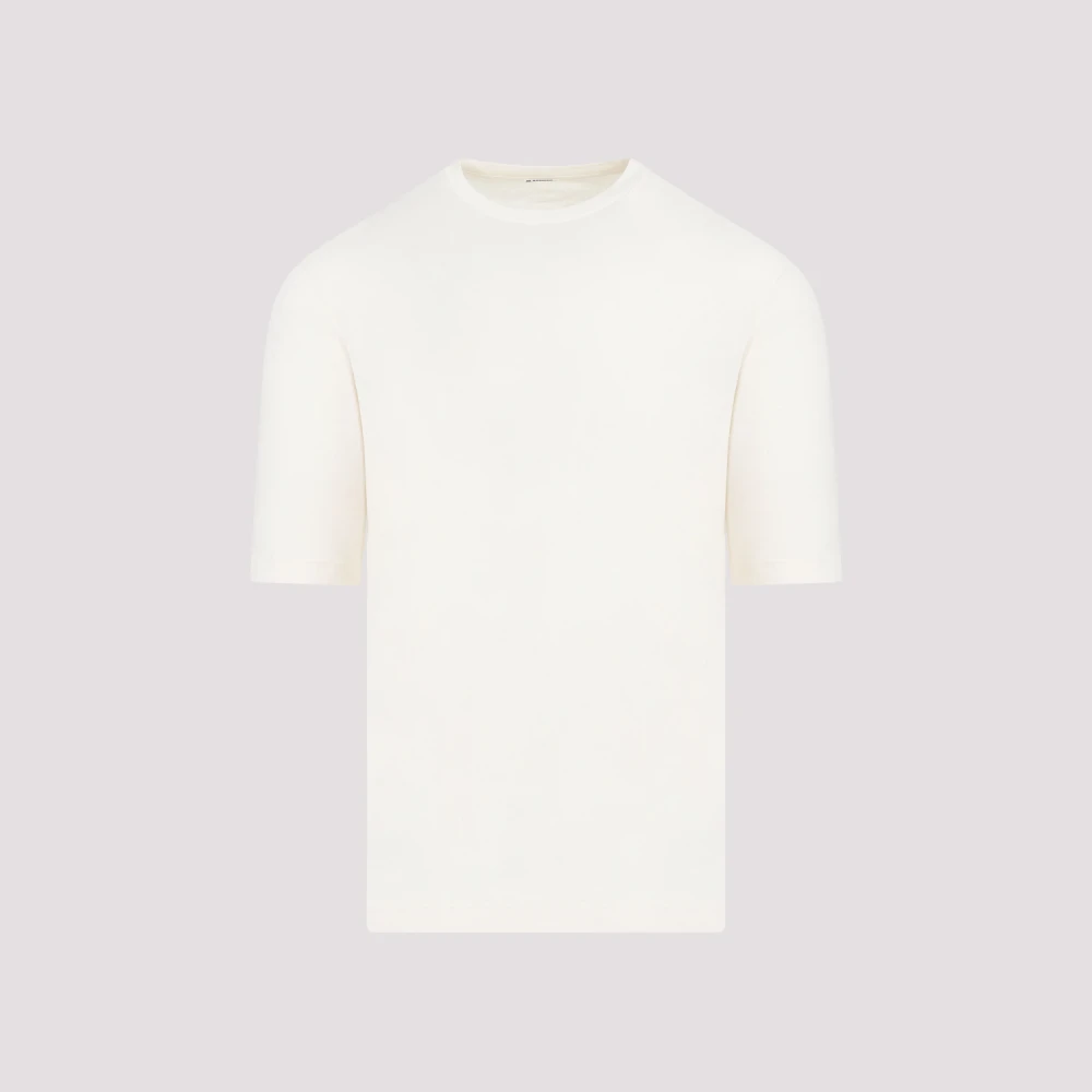 Jil Sander Klassiek Katoen Kit T-Shirt White Heren