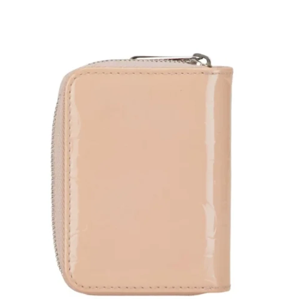 Dior Vintage Pre-owned Leather wallets Beige Dames