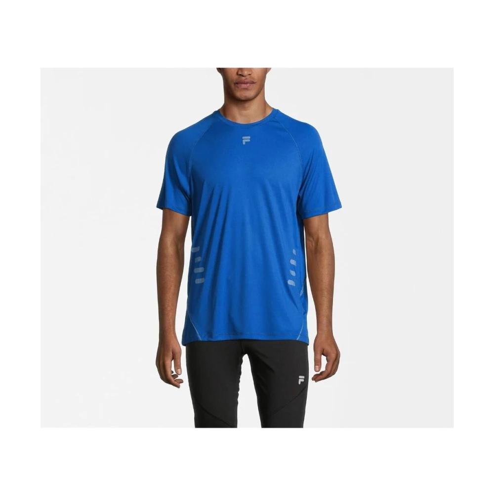 Fila Korte Mouwen Ronde Hals Logo T-Shirt Blue Heren