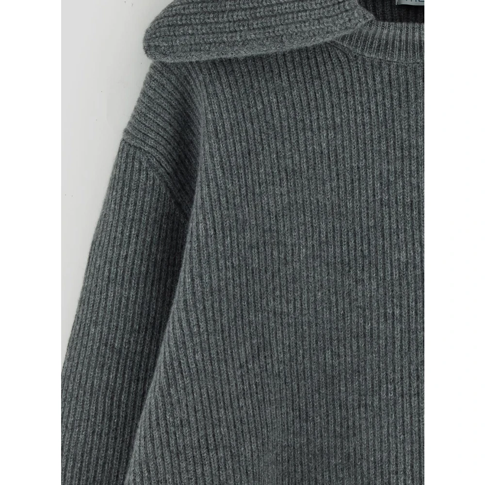 Malo Luxe Cashmere Gebreide Trui Gray Dames