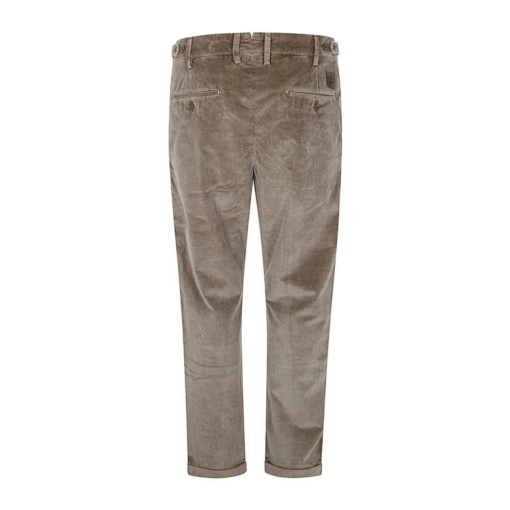 Jacob Cohën Slimme Crop Henry Pant in Elephant Grey Beige Heren