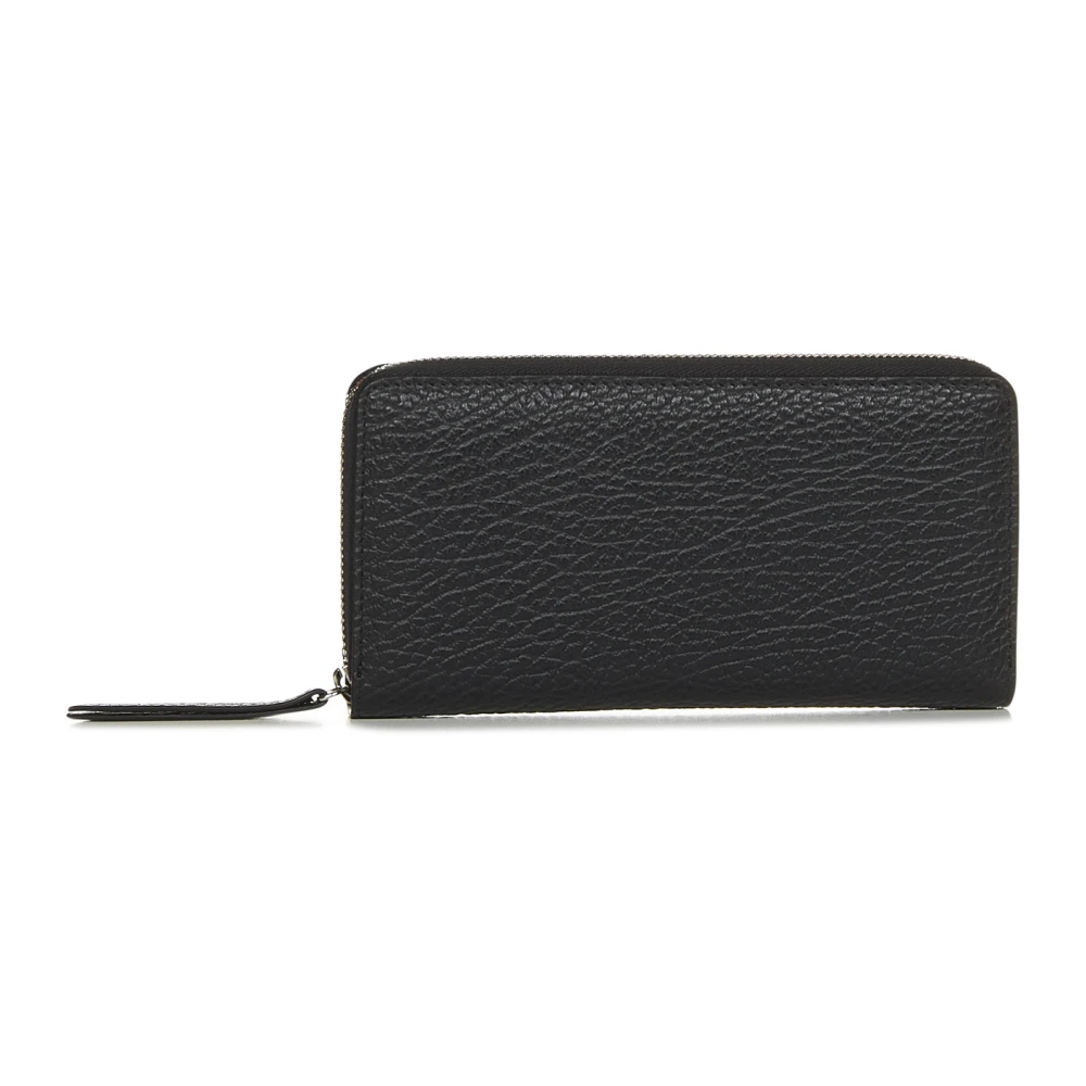 Maison Margiela Men's Black Four Stitches Zip-Around Wallet