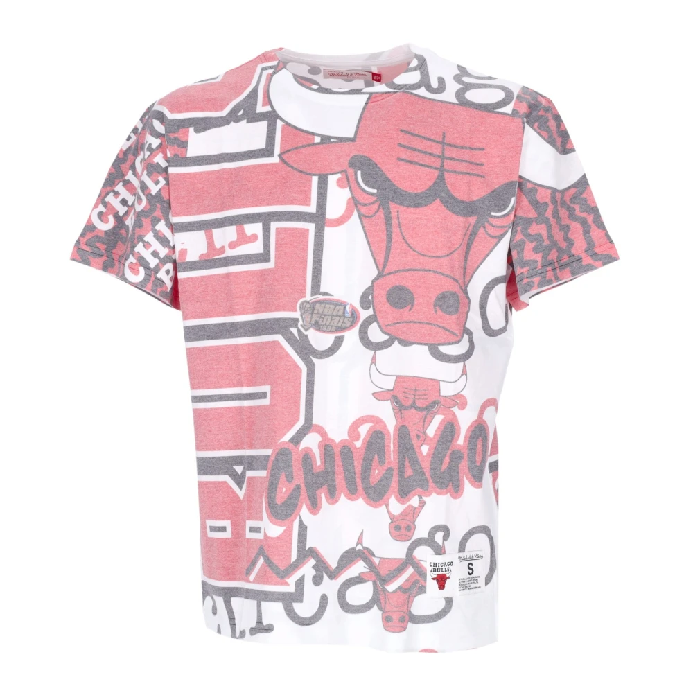 Mitchell & Ness Men's White Chicago Bulls Nba Tee