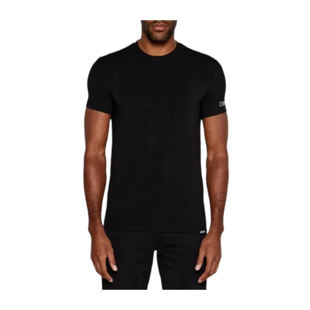 Dsquared2 Katoenmix T-Shirt Black Heren