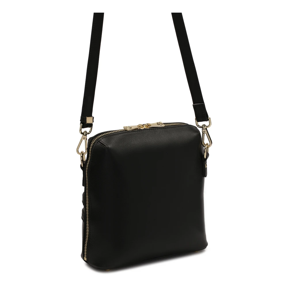 Kazar Kleine zwarte handtas met bipolaire rits Black Dames