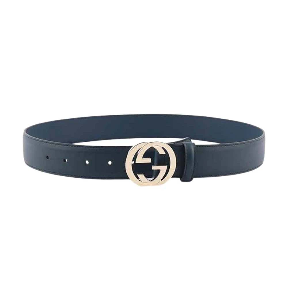 Gucci Logoriem-riem Blue Dames