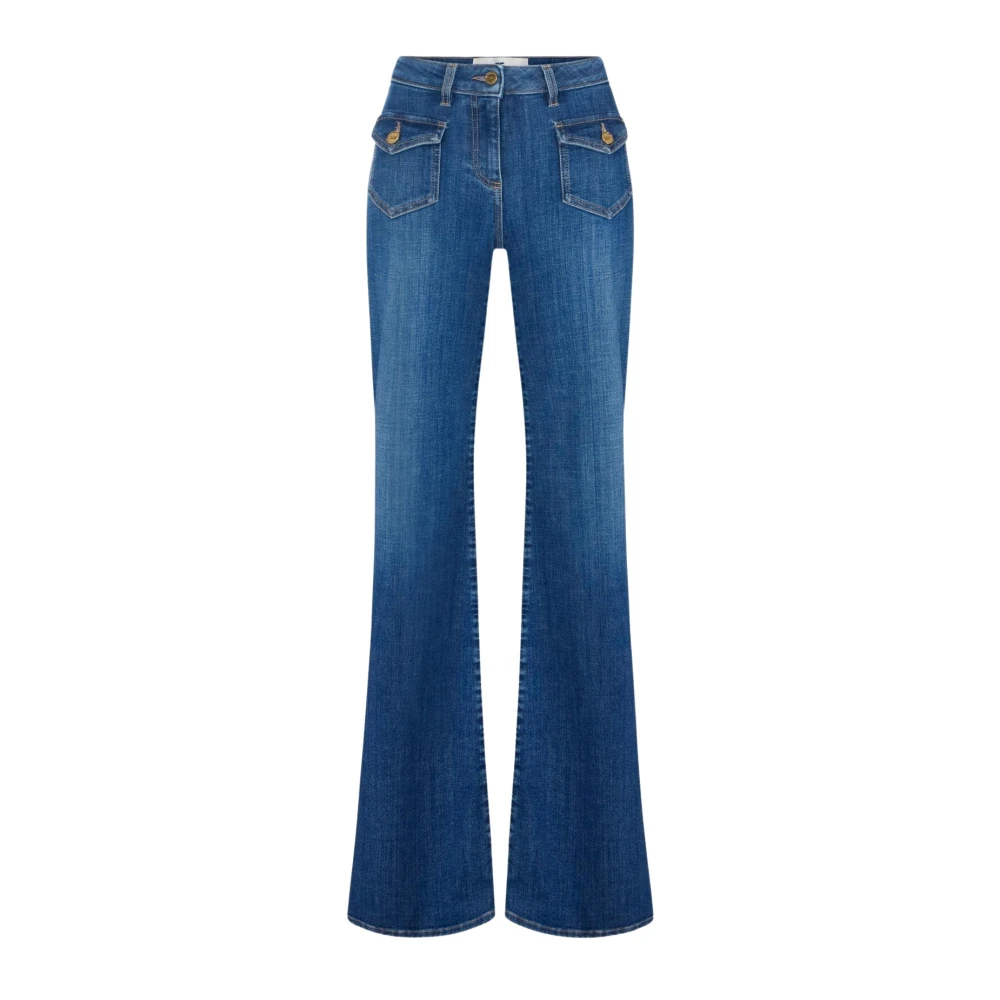 Elisabetta Franchi - Ausgestellte Jeans Mit Taschen - Jeans - Damen - Blau - W27 - Bild 3