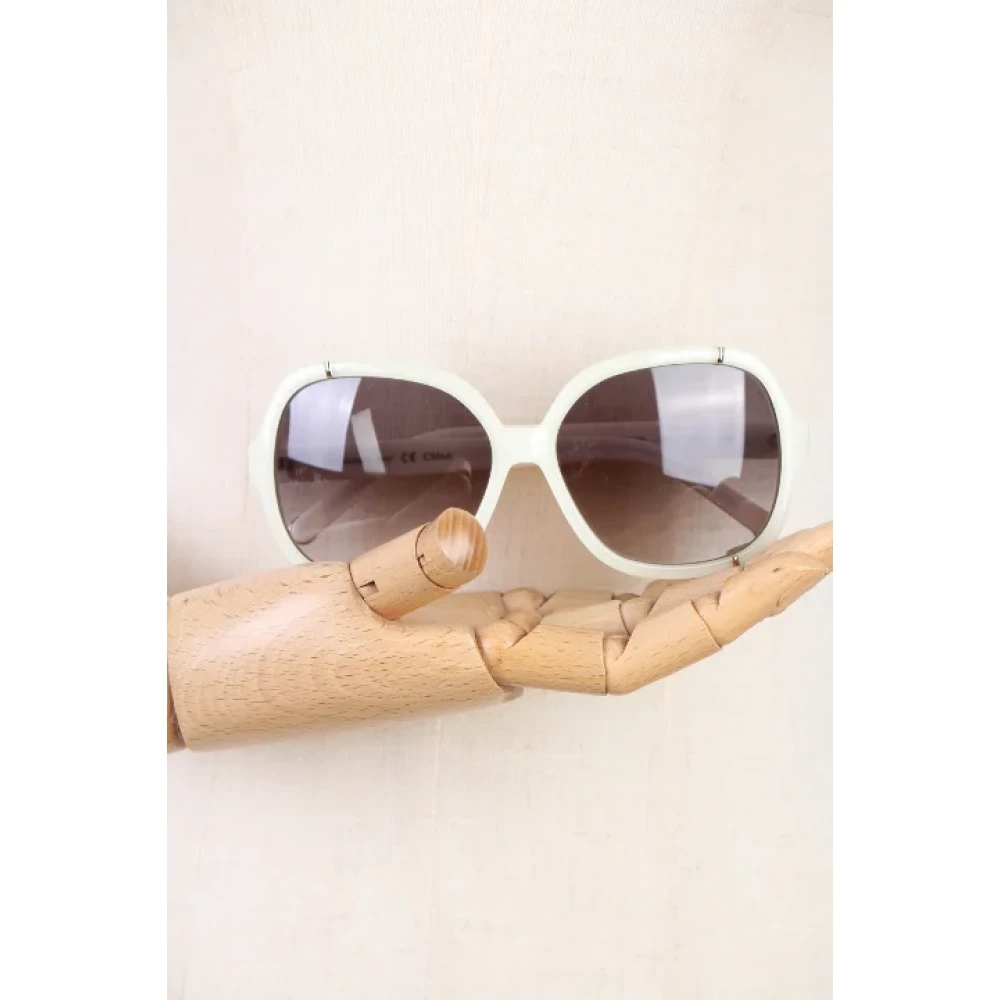 Chloé Pre-owned Plastic sunglasses White Dames