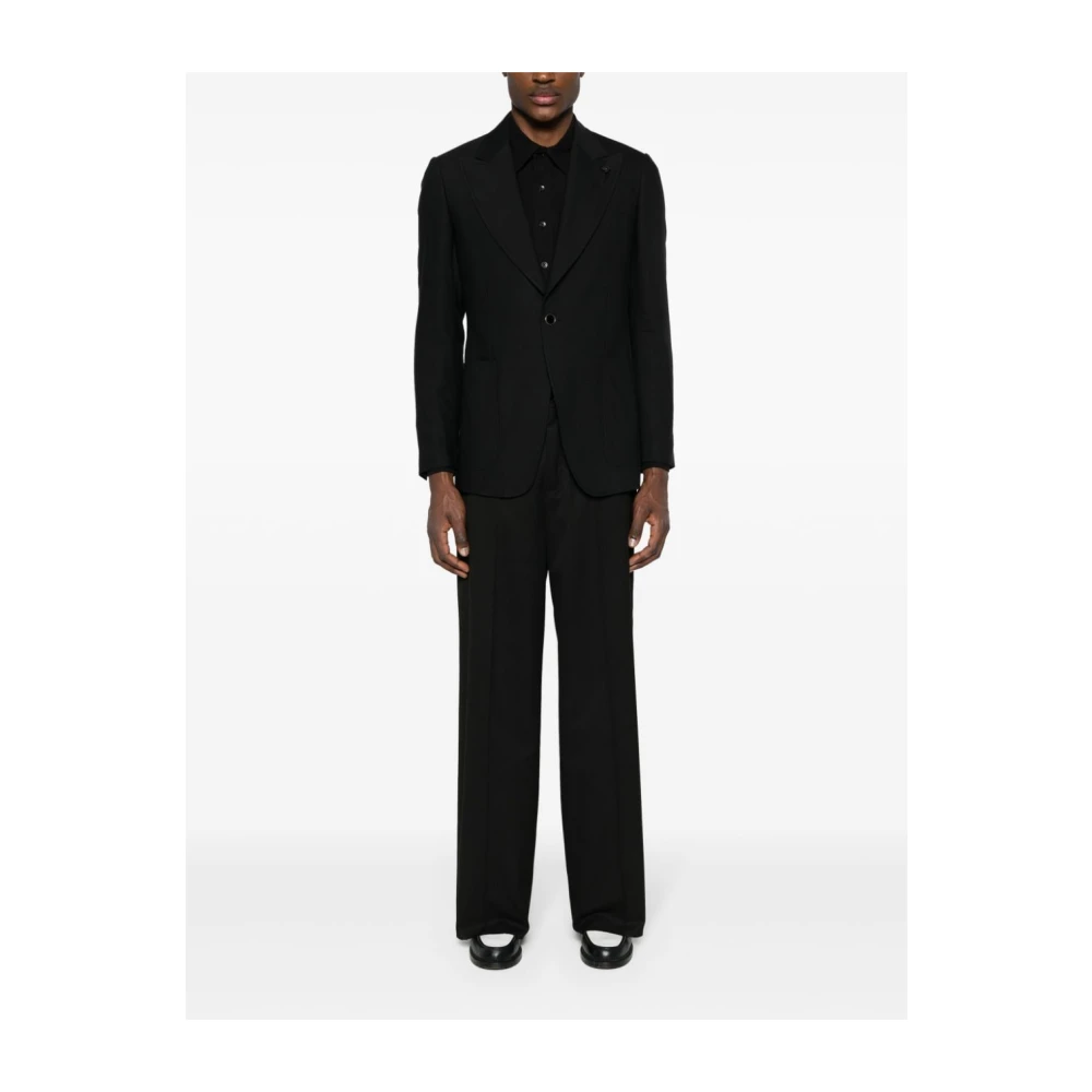 Lardini Zwarte Herenjassen Black Heren