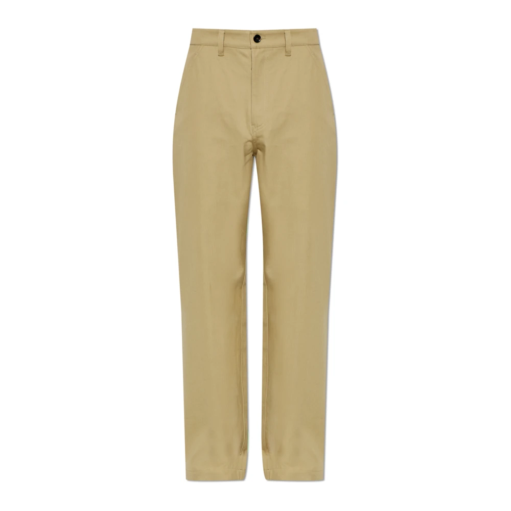 Burberry Uomo Beige Pantaloni, L, New,
