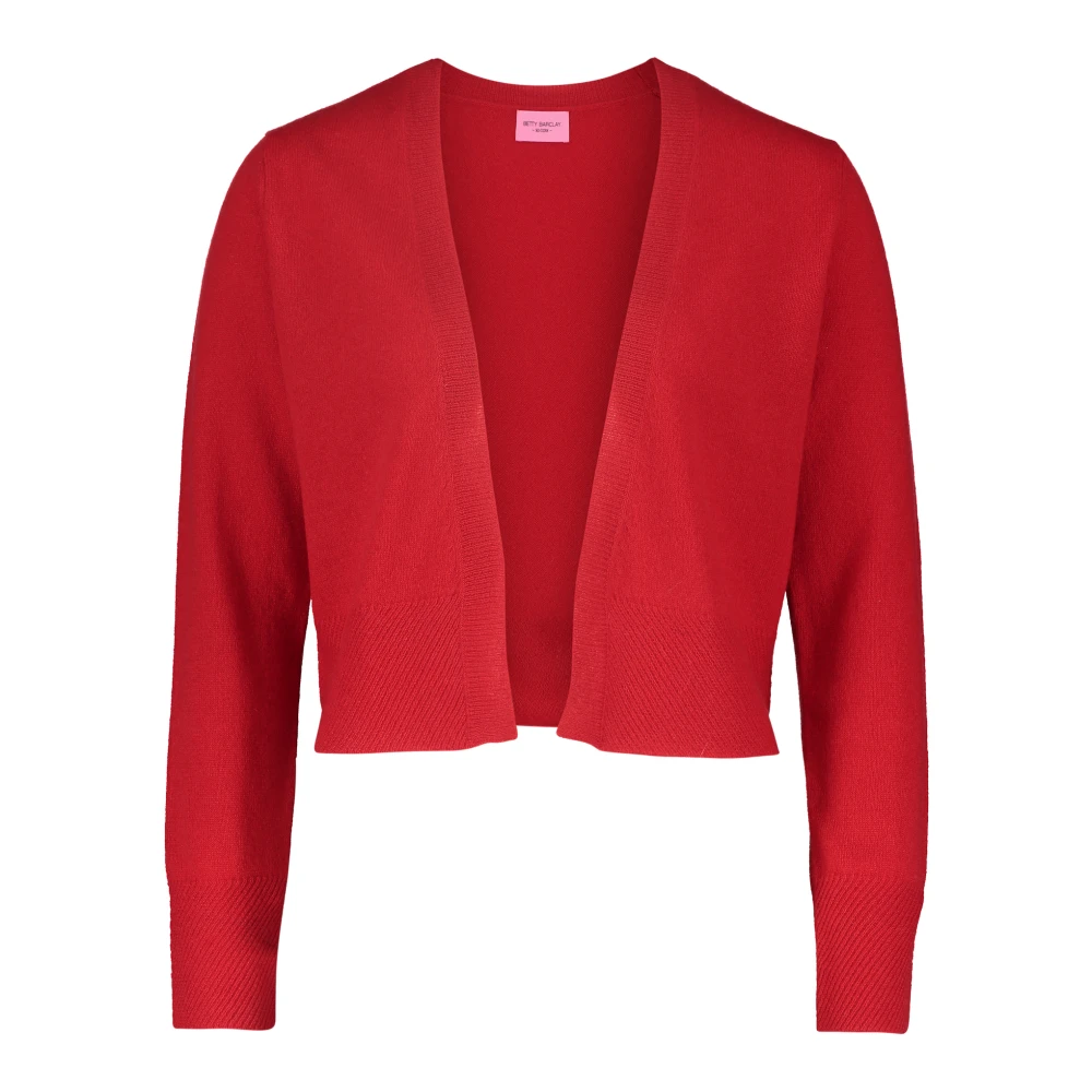 Betty Barclay V-hals Bolero Sweater Red Dames