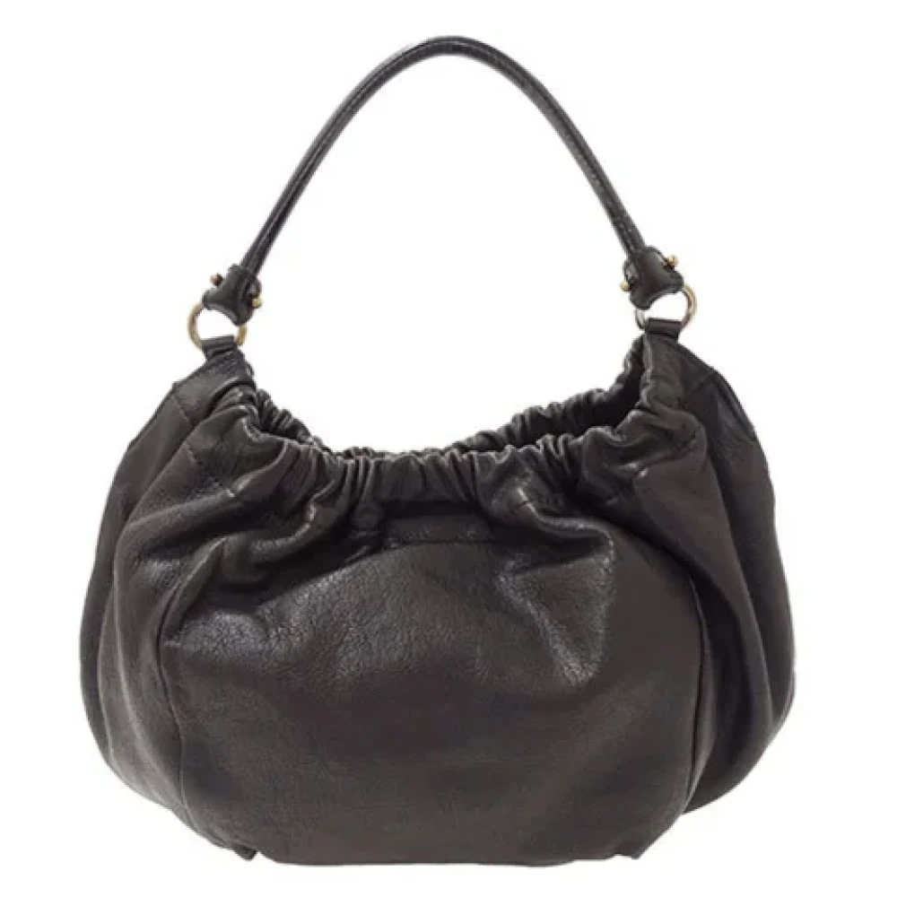 Salvatore Ferragamo Pre-owned Leather handbags Black Dames