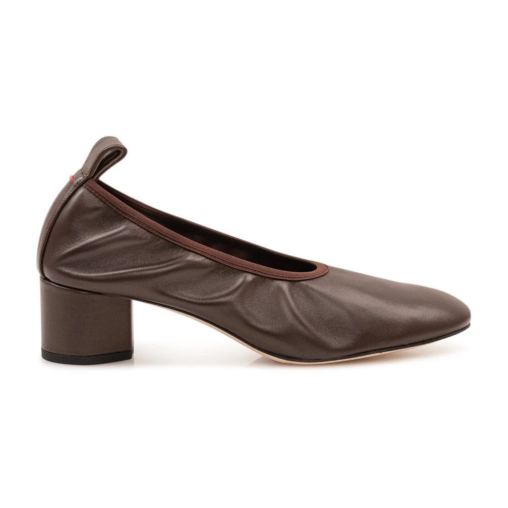 aeyde, Schoenen , Dames, Bruin, 38 1/2 EU, Afgeronde neus pumps
