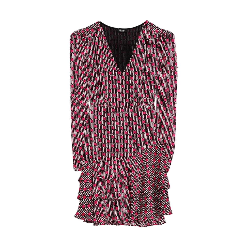 Liu Jo Korte jurk met ruches patroon Multicolor Dames