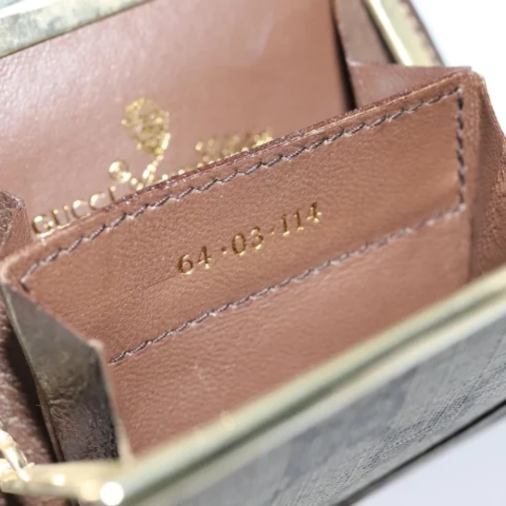 Gucci Vintage Pre-owned Canvas wallets Beige Dames