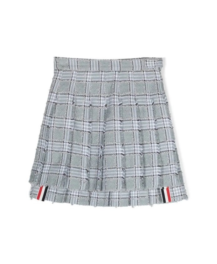 pleated-mini-skirt-with-fray-finish