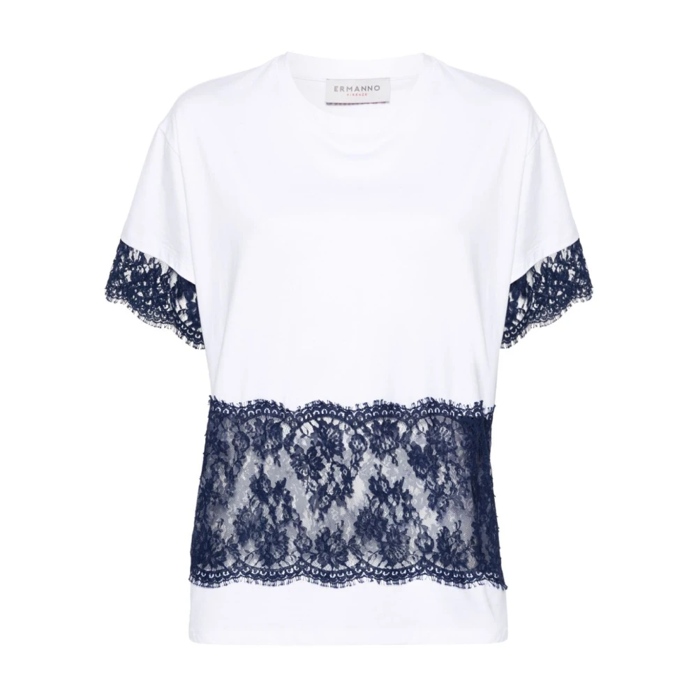 Ermanno Scervino Witte Casual T-shirt voor Mannen White Dames