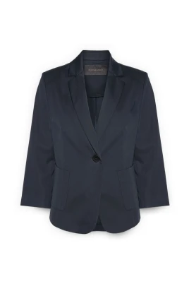 Stretch Satin Blazer