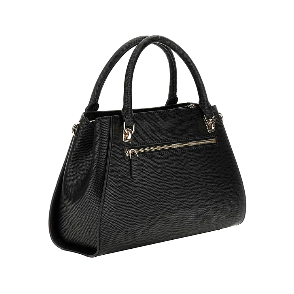 Guess Elegante zwarte handtas met gouden details Black Dames
