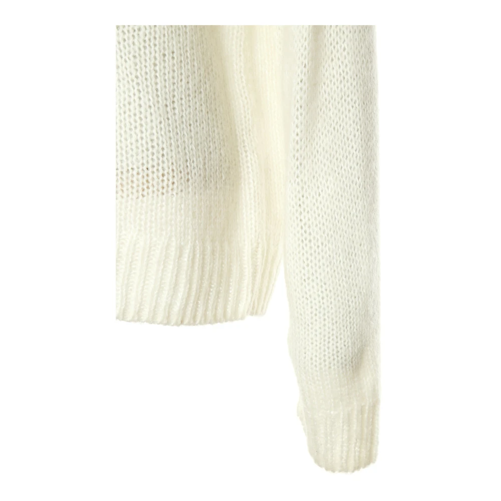Munthe Gebreide Trui Tahlis met Applicatie White Dames