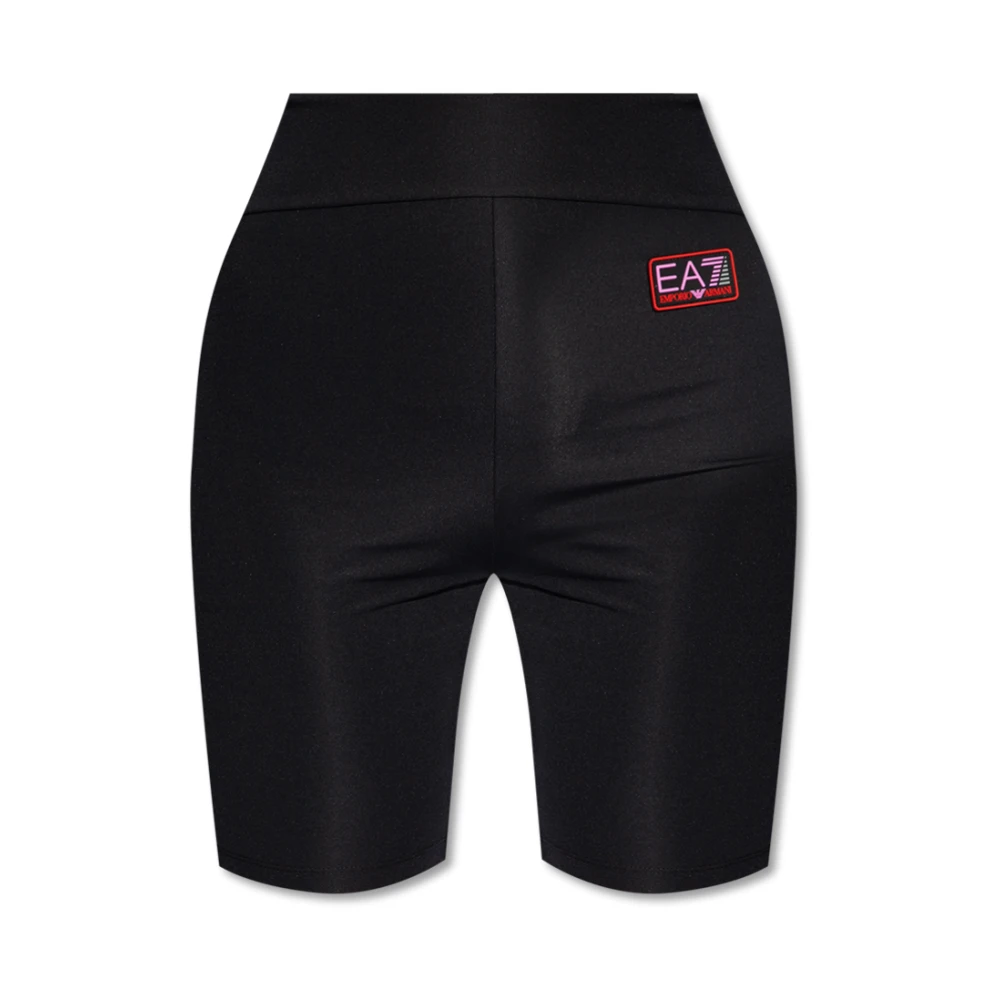 Emporio Armani EA7 Ventus Cycle Shorts Black- Dames Black