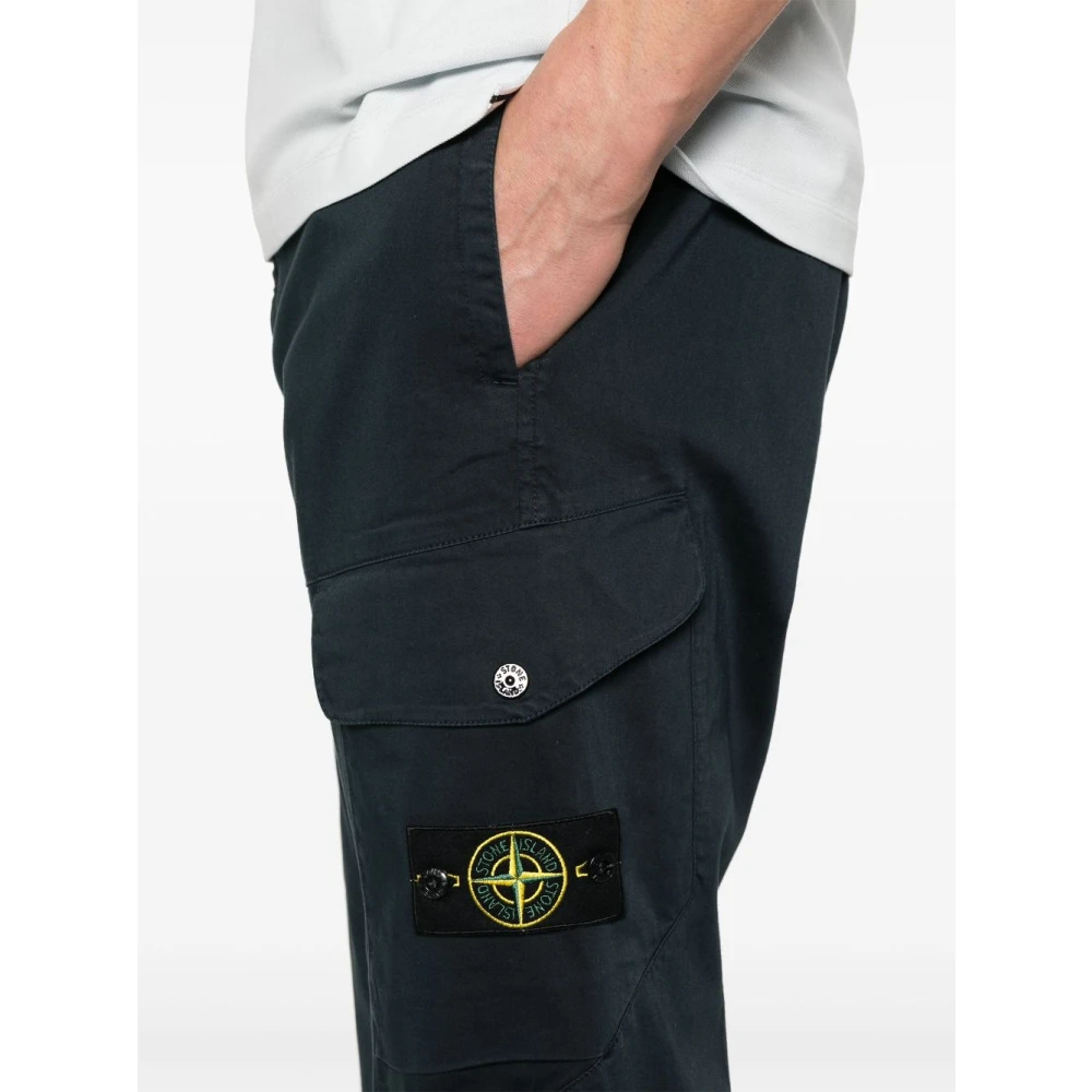 Stone Island Blauwe Stijlvolle Herenbroek Blue Heren
