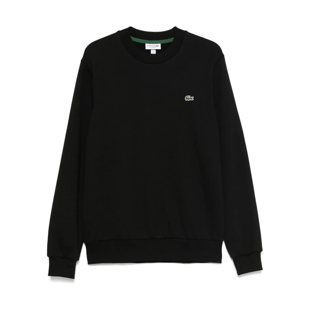 Lacoste Hombre Negro Sudaderas, Talla: L