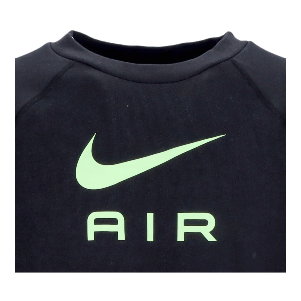 Nike Lichtgewicht Crewneck Sweatshirt Sportkleding Air French Terry Crew Black Heren