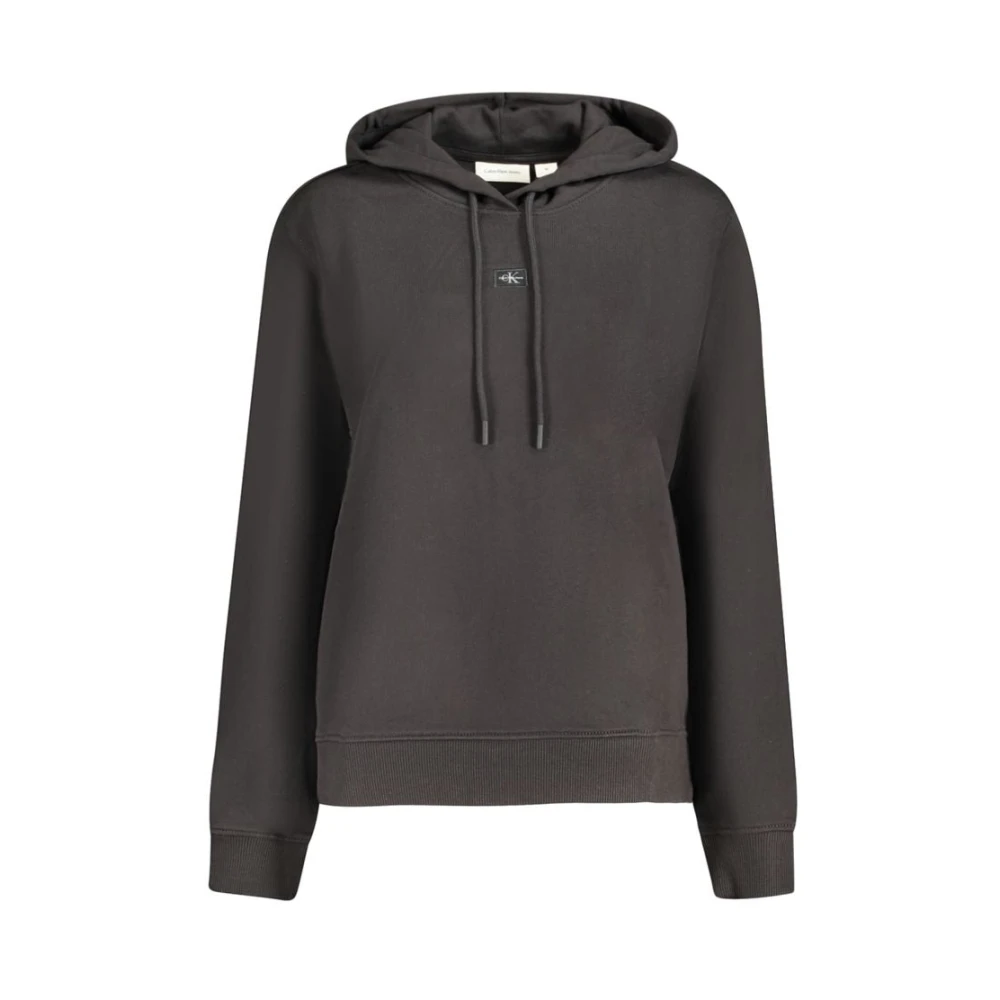 Calvin Klein Zwarte Katoenen Trui Black Dames