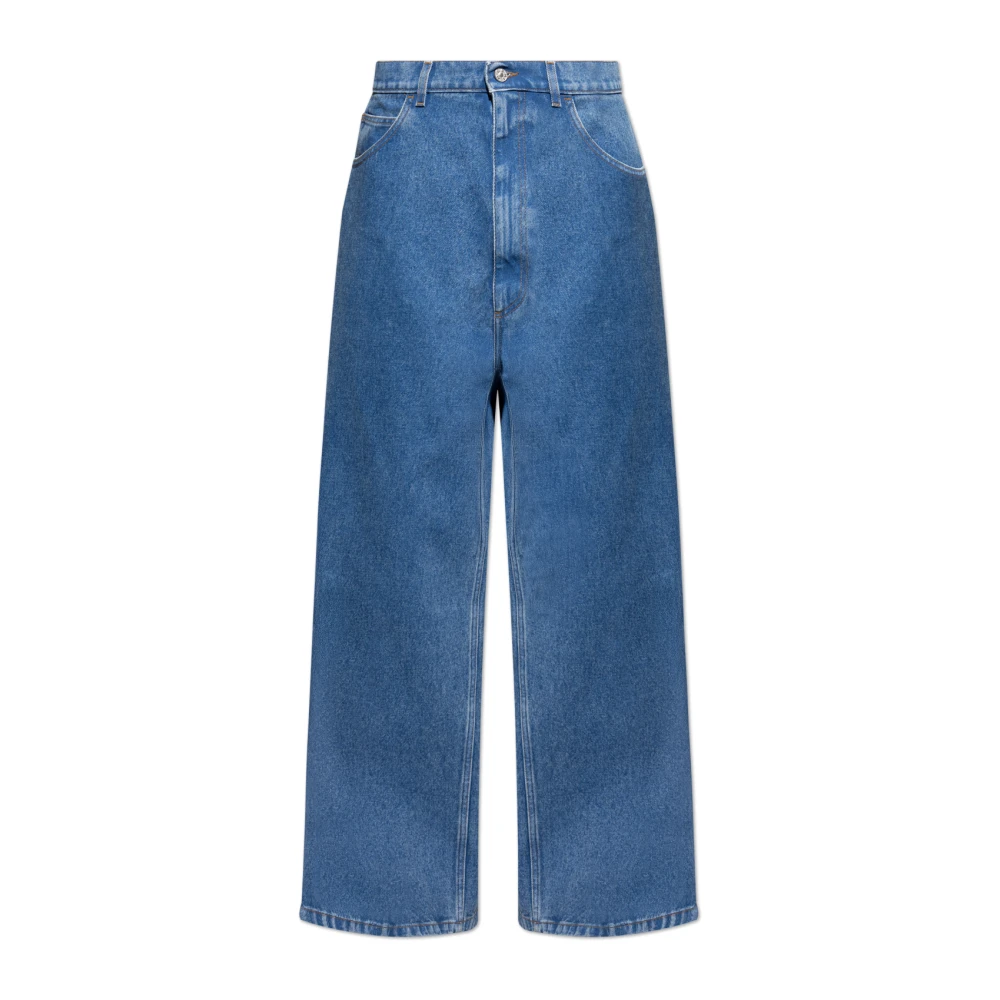 Marni Men's Blue Jeans With Logo