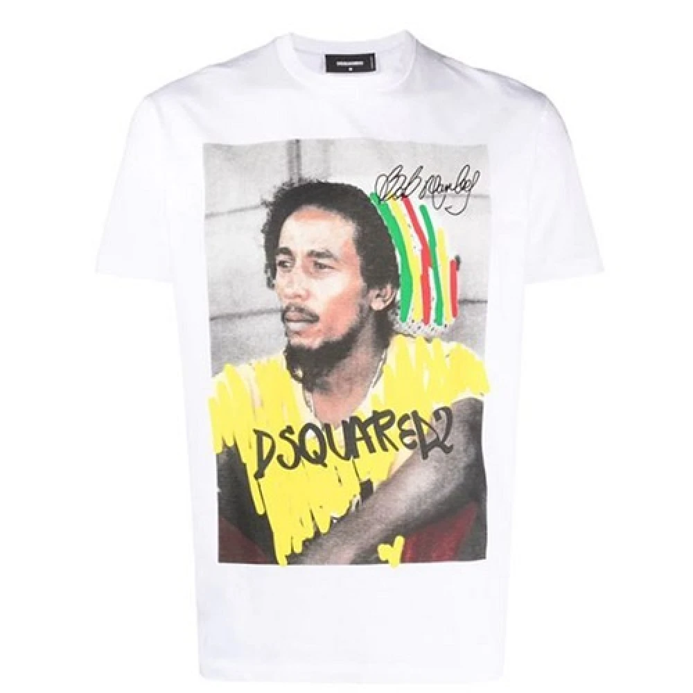 Dsquared2 Casual Katoenen T-Shirt White Heren