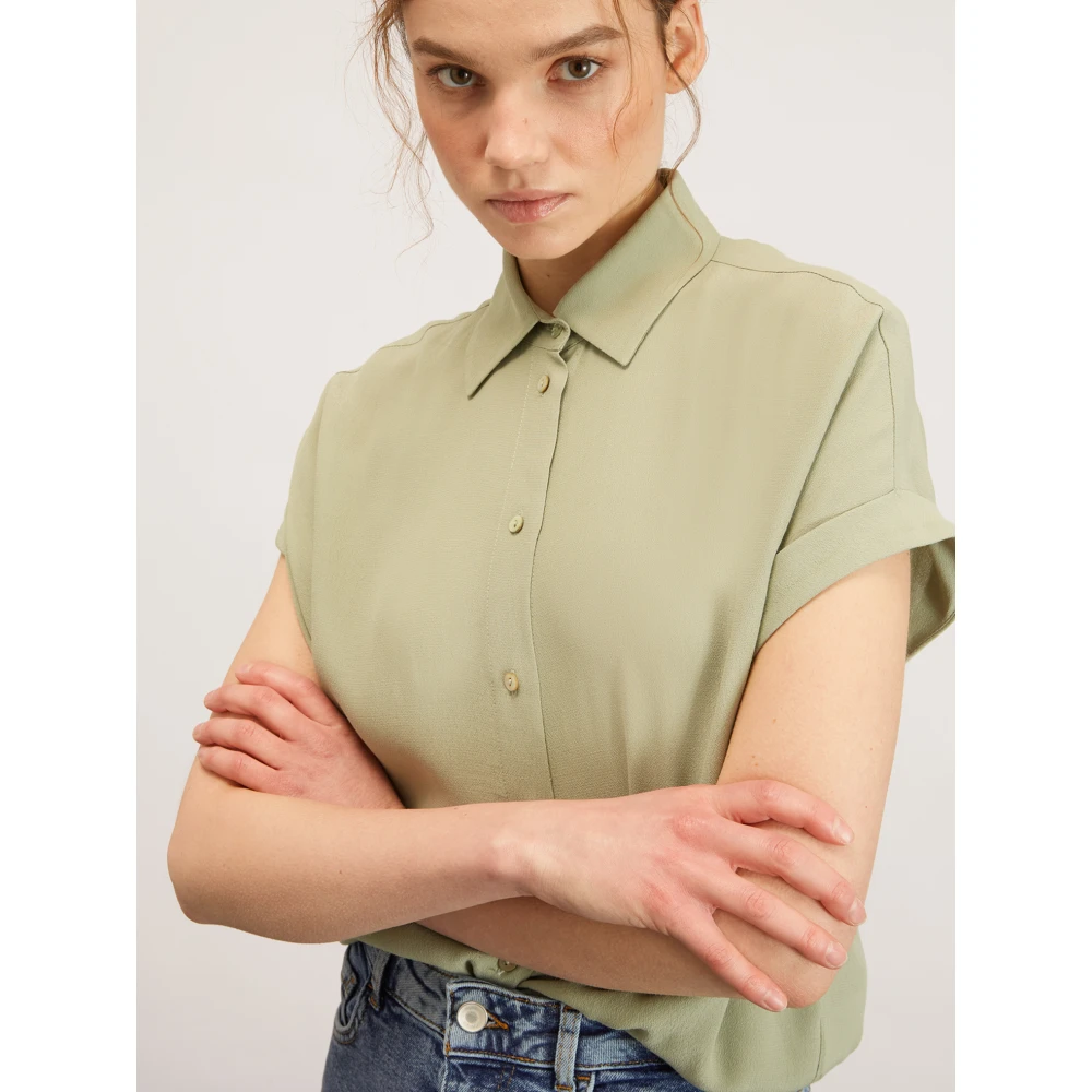 Motivi Blouse met Kimonomouwen Green Dames