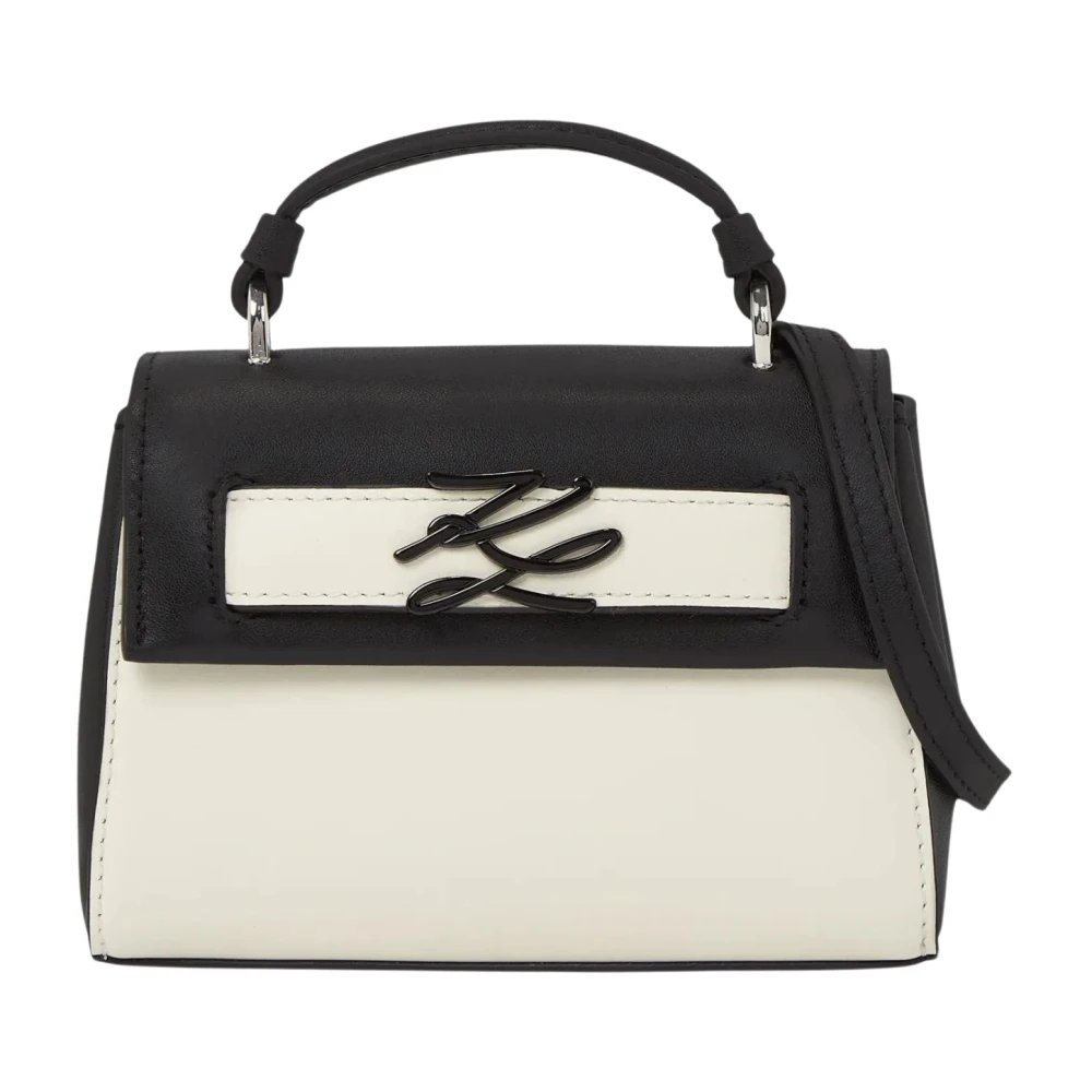 Karl Lagerfeld Black Handbags, Female, One Size, Villa La Vigie Mini Handbag