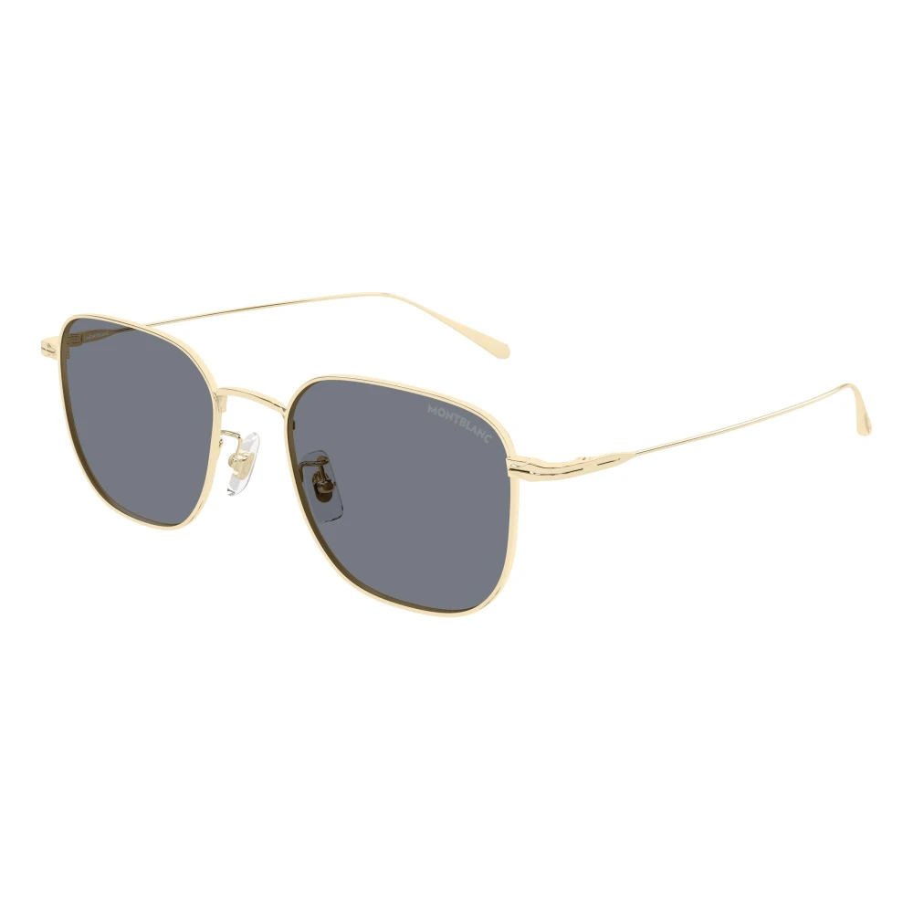 Montblanc Men's Yellow Sunglasses, 54 Mm, Rectangular Sunglasses