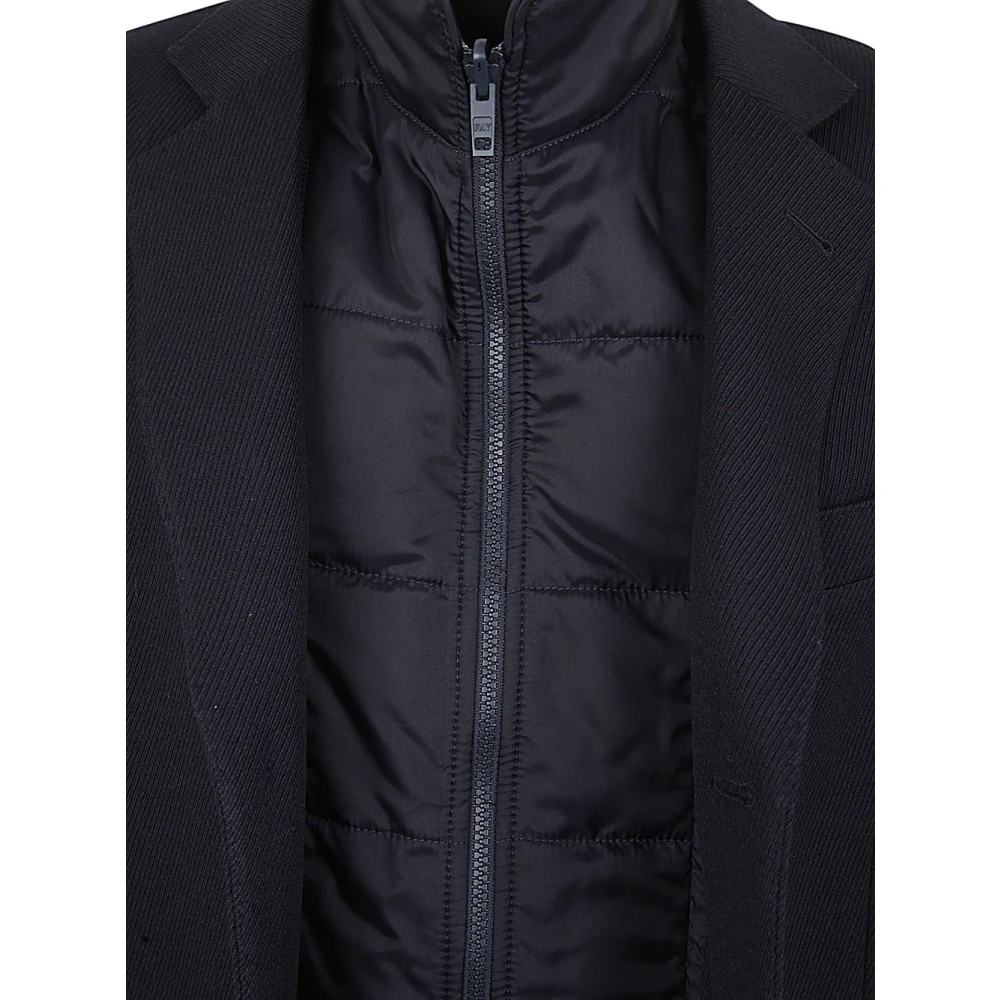 Fay Navy Blauwe Dubbelrijige Jas Blue Heren