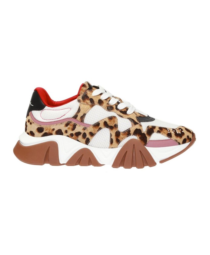 luipaard-sneakers-met-mesh-panelen