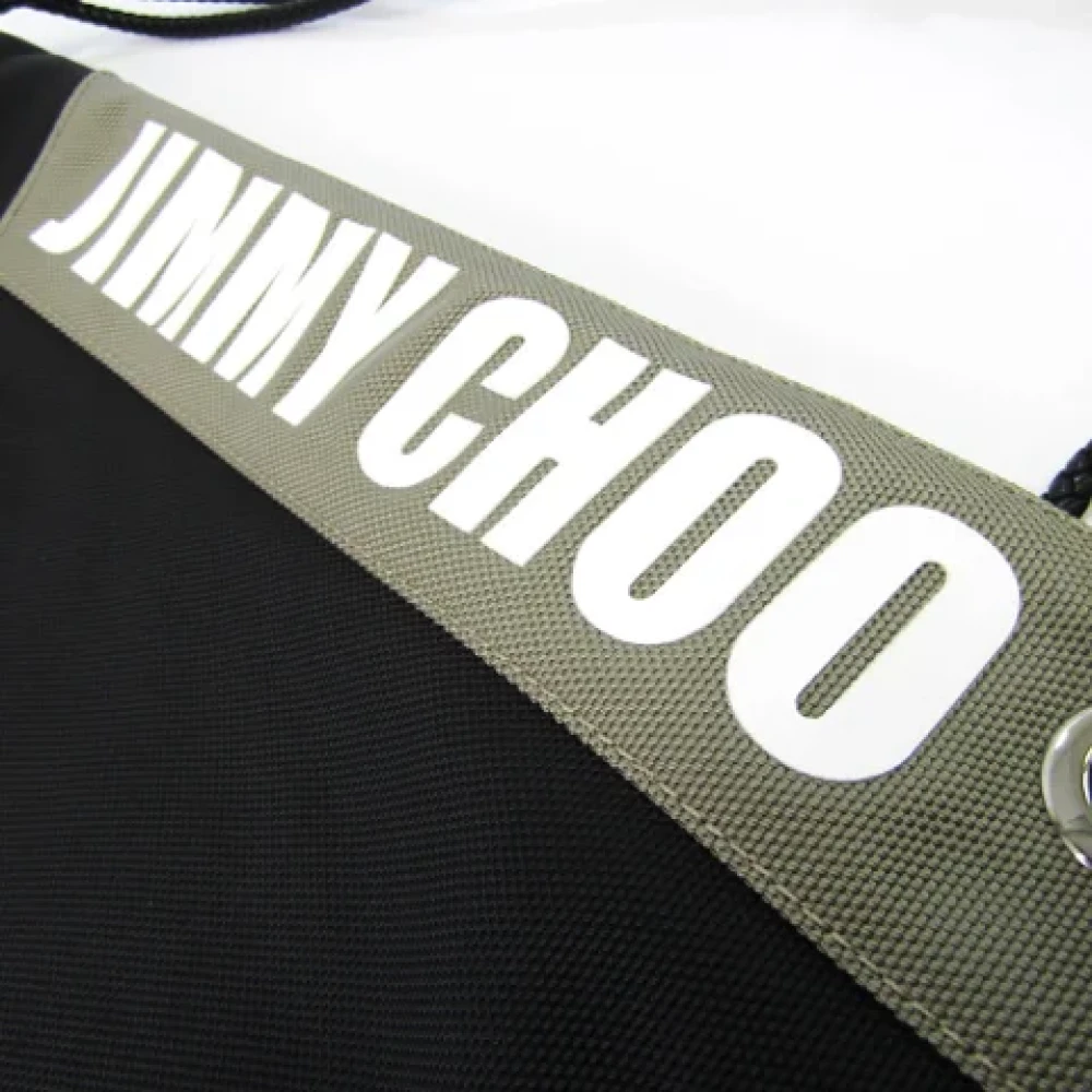 Jimmy Choo Pre-owned Canvas backpacks Black Heren