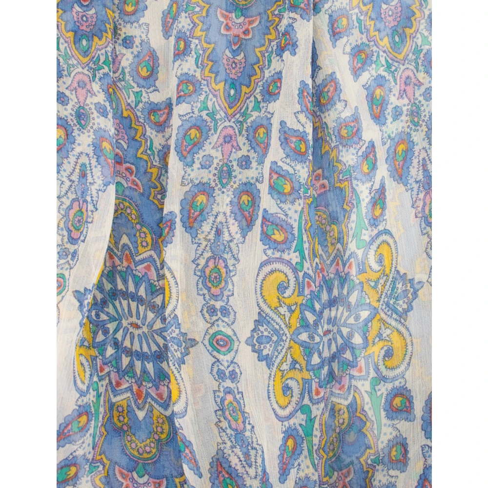 ETRO Zijden Voile Paisley Print Blouse Multicolor Dames