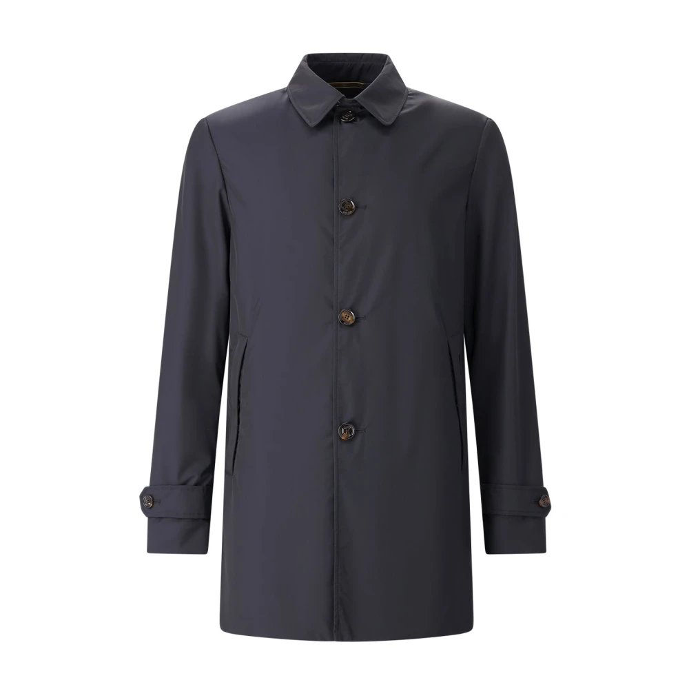 Moorer Mannelijk Blauw Jassen Heren, 2XL, Enkelrijige Jassen
