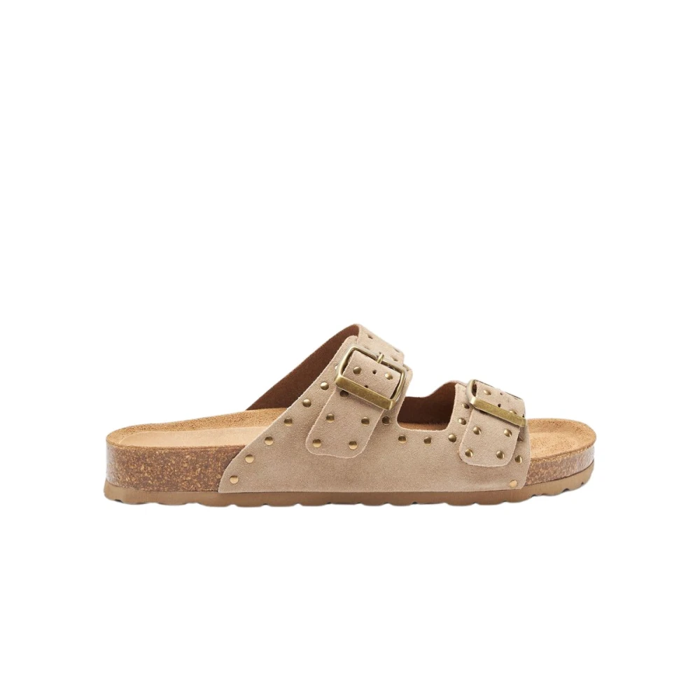 Scarosso Women's Beige Delilah Sliders