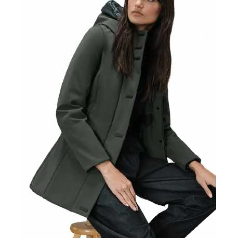 RRD Groene Bosco Montgomery Parka Jas Green Dames