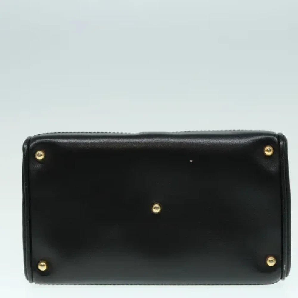Gucci Vintage Pre-owned Leather handbags Black Dames