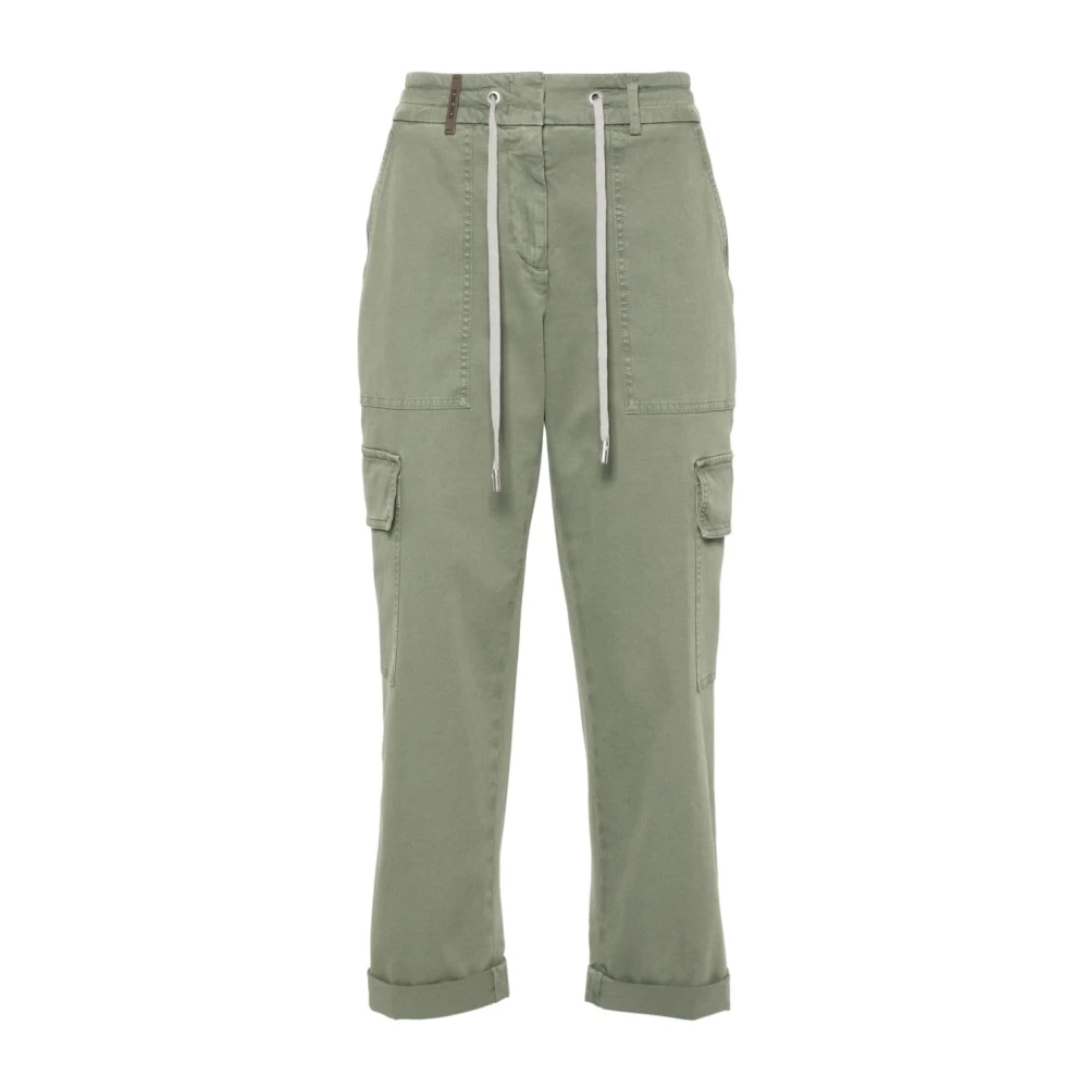 PESERICO Trousers Green Dames